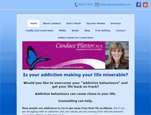 Tablet Screenshot of candaceplattor.com